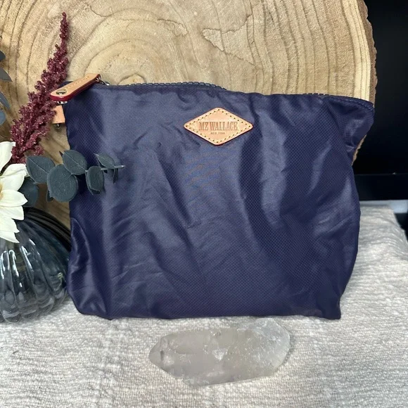 MZ Wallace Purple Nylon Pouch Cosmetic Bag - Picture 1 of 7